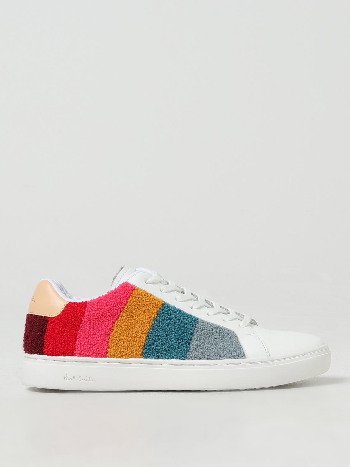 PAUL SMITH SNEAKERS: Sneakers Paul Smith in pelle e spugna di cotone , Bianco - Img 1
