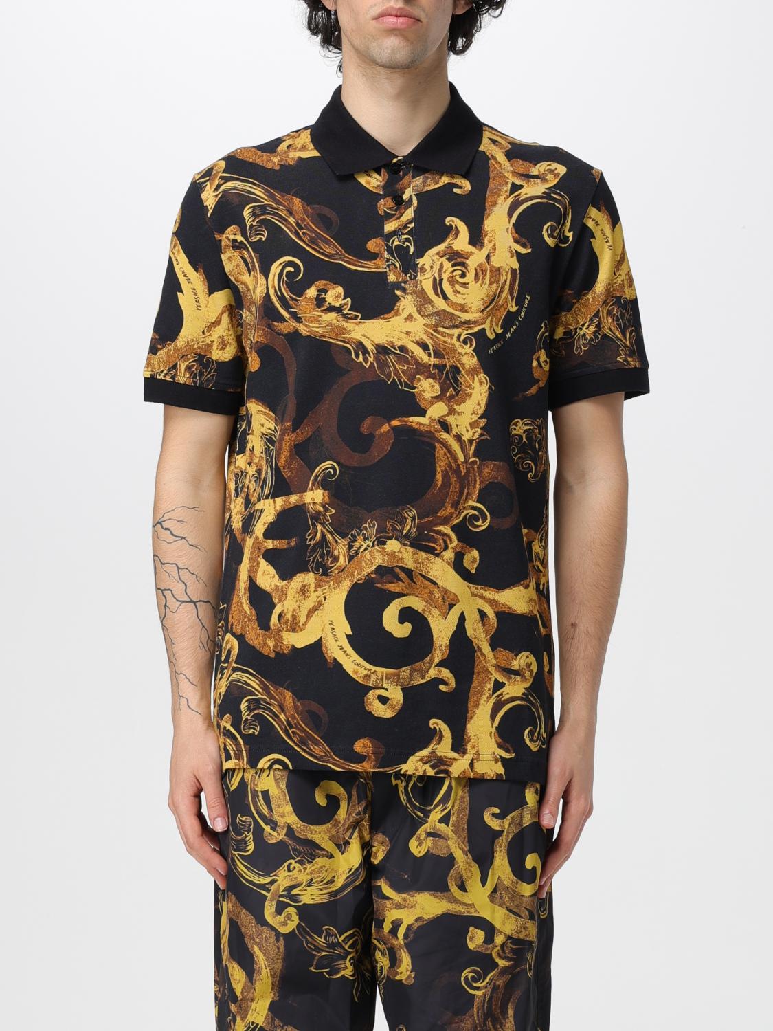 Versace Jeans Couture Polo shirt men - Gold | 76GAG6S076UP621