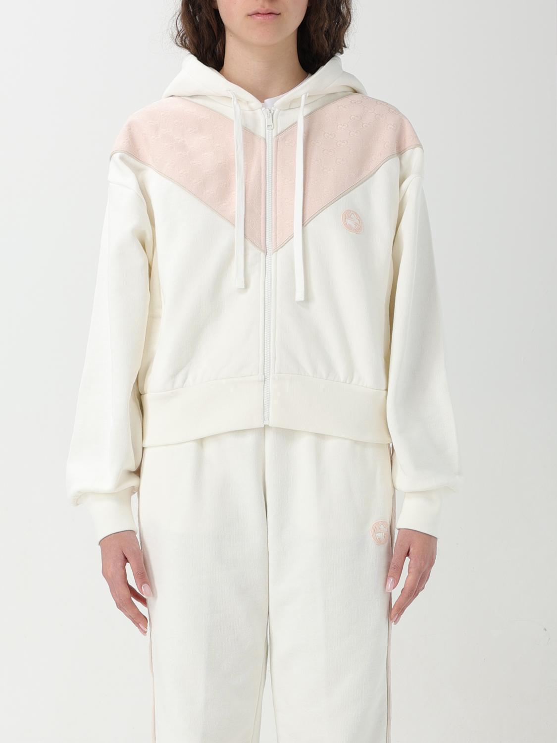 GUCCI: Felpa donna Bianco Felpa Gucci 773744XJF8U online su