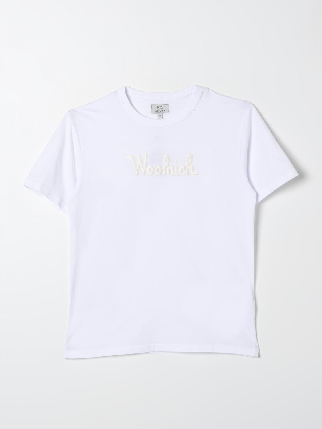 WOOLRICH T-SHIRT: T-shirt kids Woolrich, White - Img 1