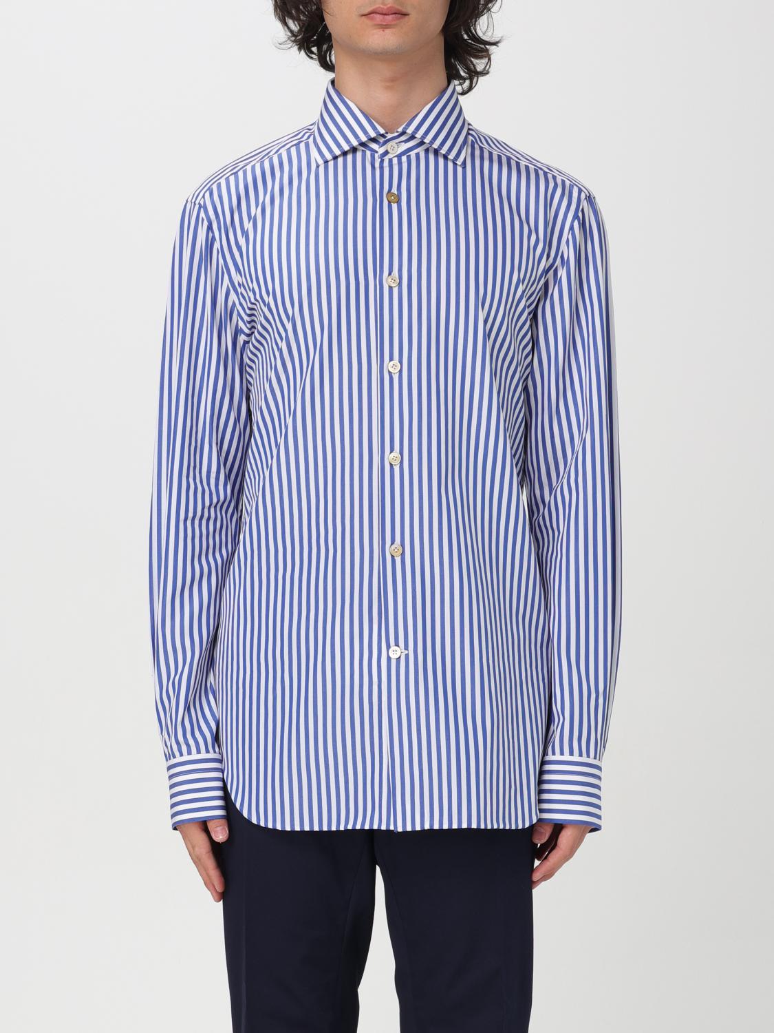 KITON CAMICIA: Camicia Kiton in cotone , Blue 1 - Img 1