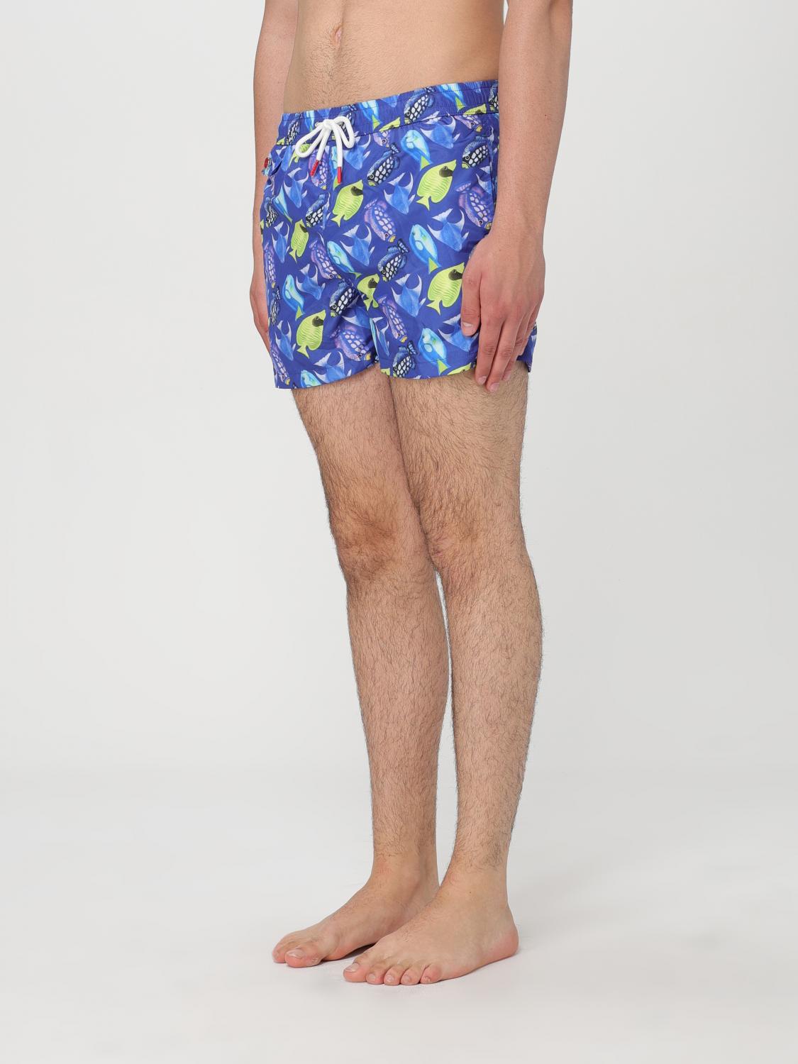 KITON SWIMSUIT: Swimsuit men Kiton, Blue 2 - Img 3