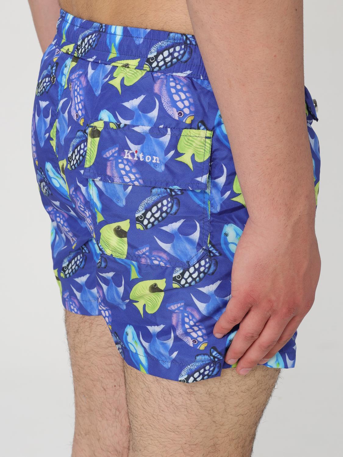 KITON SWIMSUIT: Swimsuit men Kiton, Blue 2 - Img 4