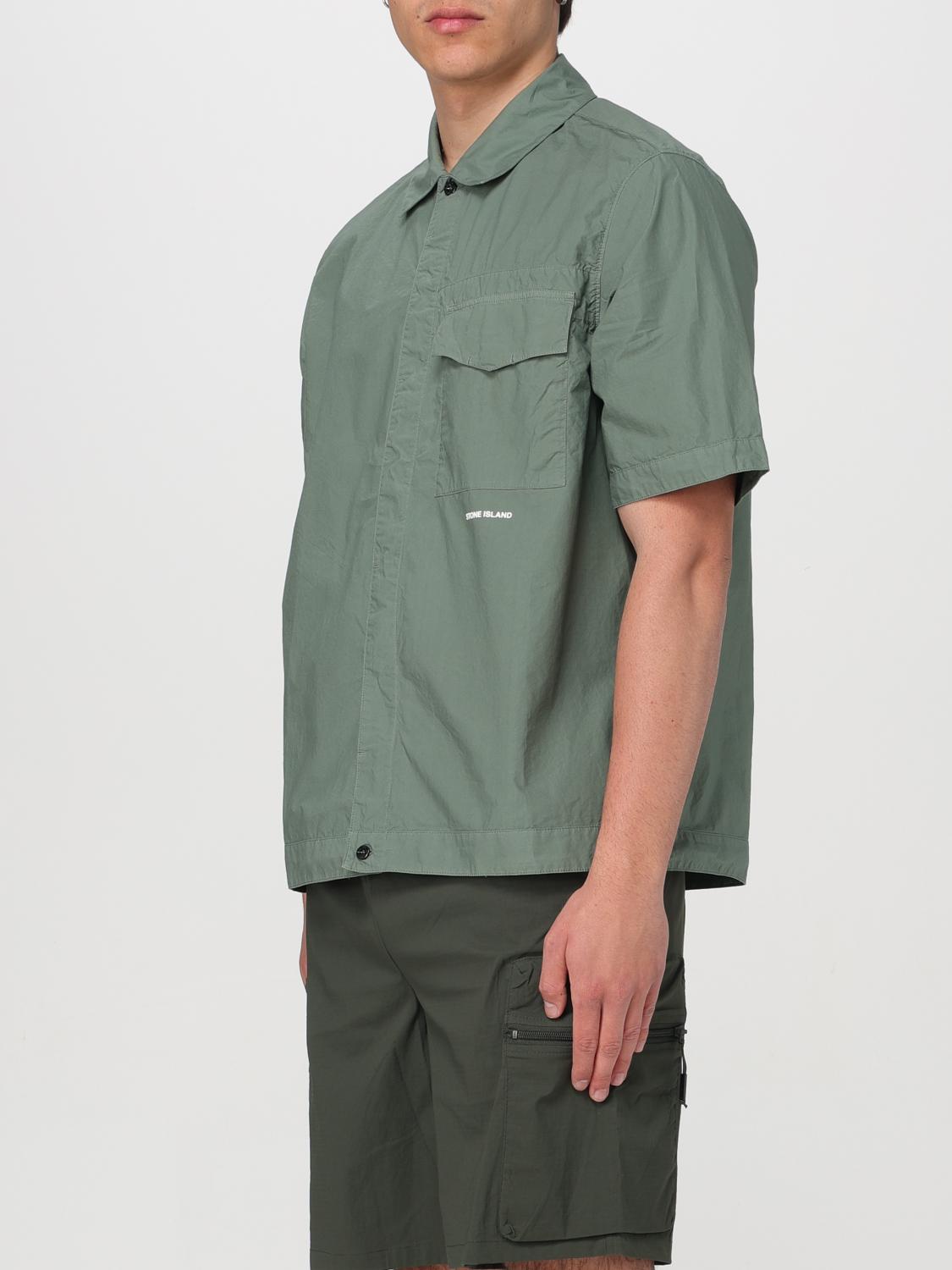 STONE ISLAND SHIRT: Shirt men Stone Island, Military - Img 4