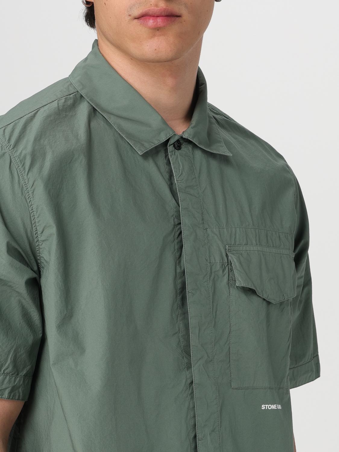 STONE ISLAND SHIRT: Shirt men Stone Island, Military - Img 5