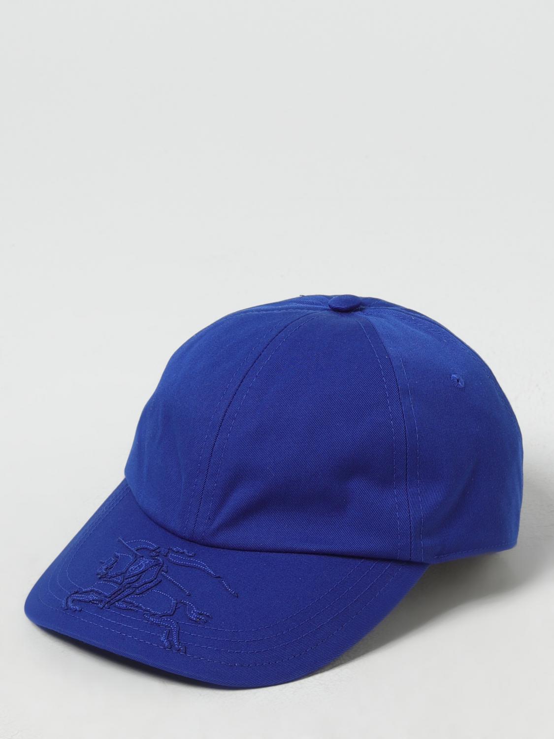 BURBERRY: Hat men Blue Burberry hat 8085729 online at