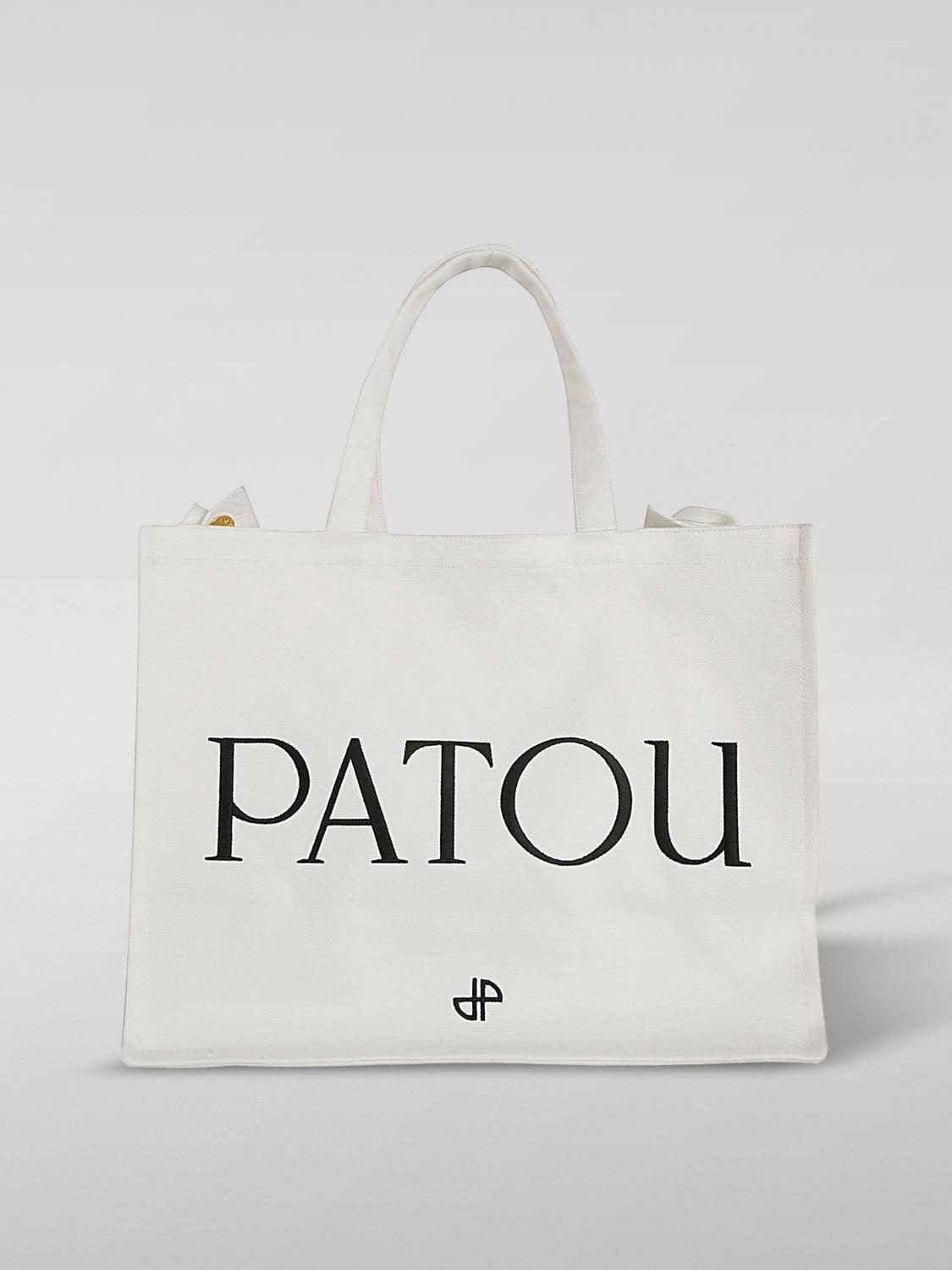 PATOU SAC CABAS: Sac porté main femme Patou, Blanc - Img 1