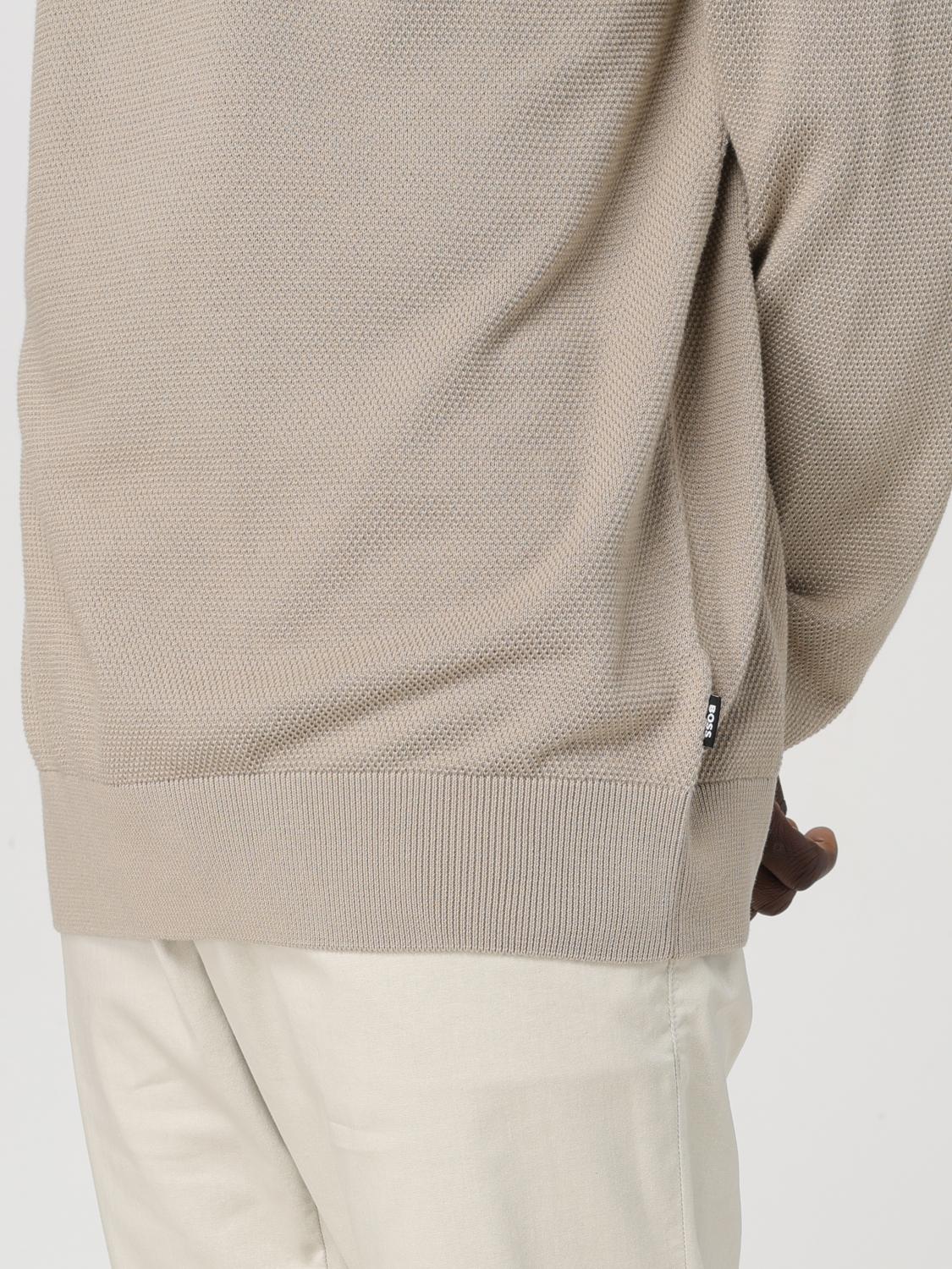 BOSS PULLOVER: Pullover herren Boss, Beige - Img 3