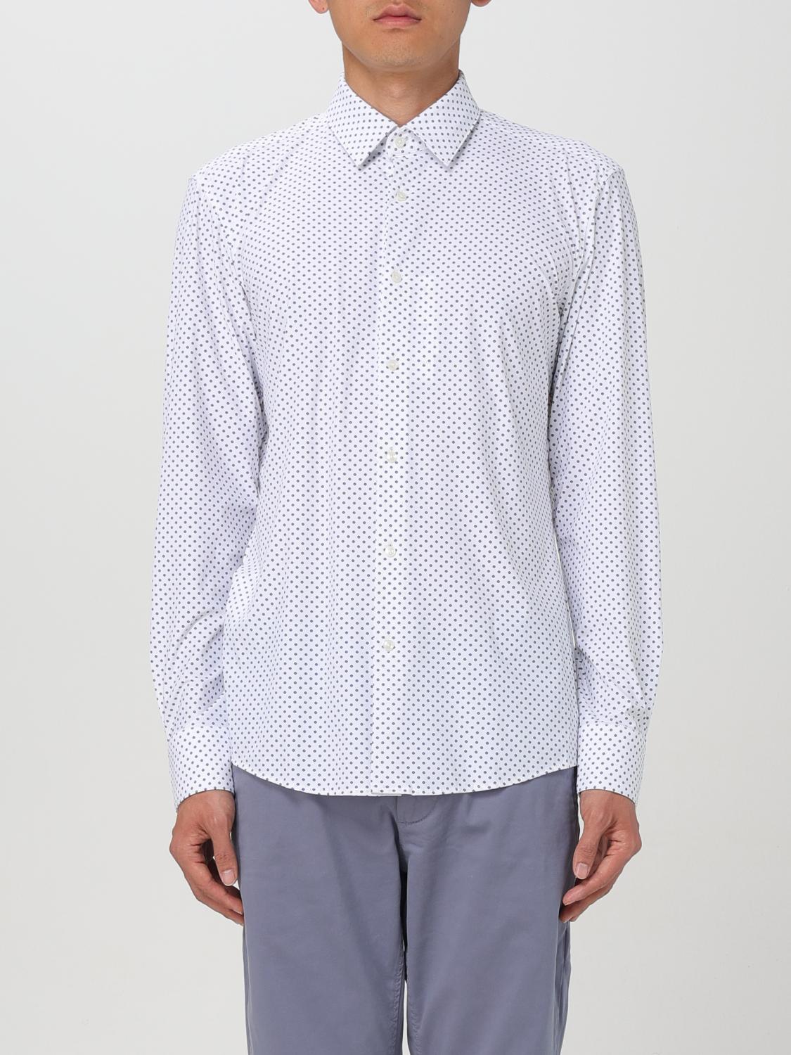 BOSS CAMICIA: Camicia Boss in popeline con stampa grafica , Bianco - Img 1