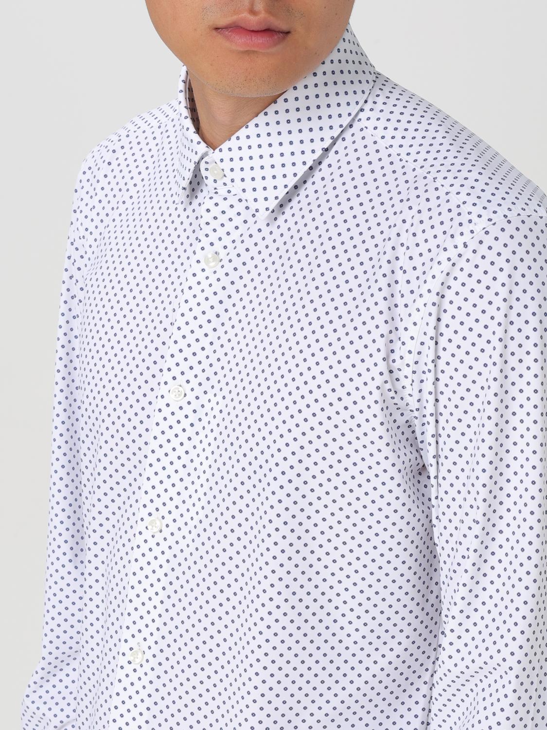 BOSS CAMICIA: Camicia Boss in popeline con stampa grafica , Bianco - Img 3