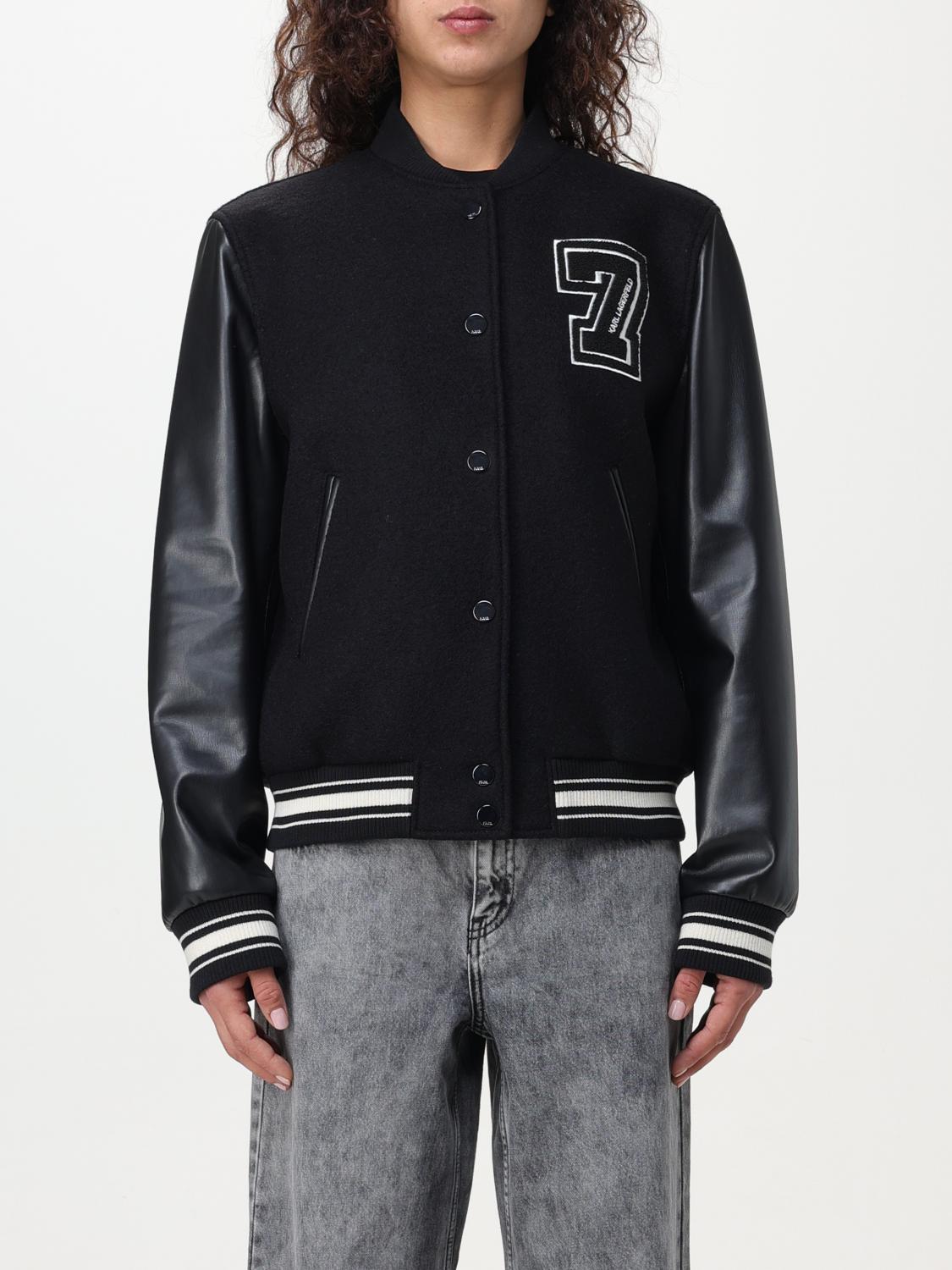 KARL LAGERFELD: Jacke damen Schwarz Karl Lagerfeld Jacke