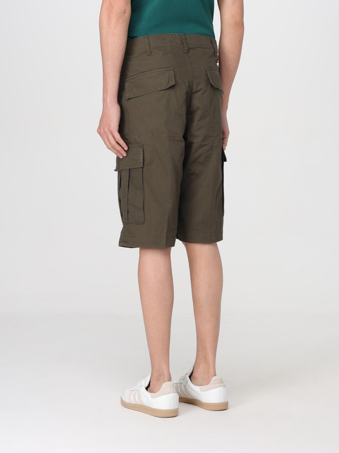 CARHARTT WIP PANTALONCINO: Bermuda cargo Carhartt Wip in nylon Rip-Stop , Verde - Img 3