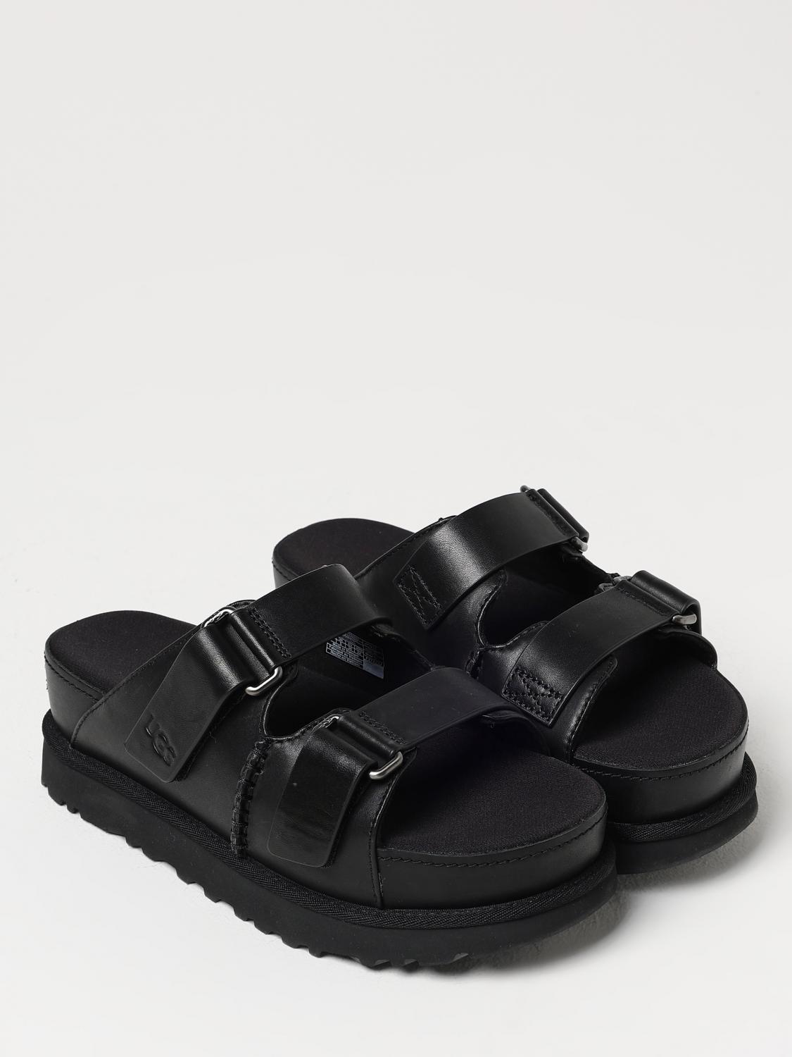 UGG ブラック サンダル UGG ヒールサンダル レディース - ブラック | 1152651 | GIGLIO.COM