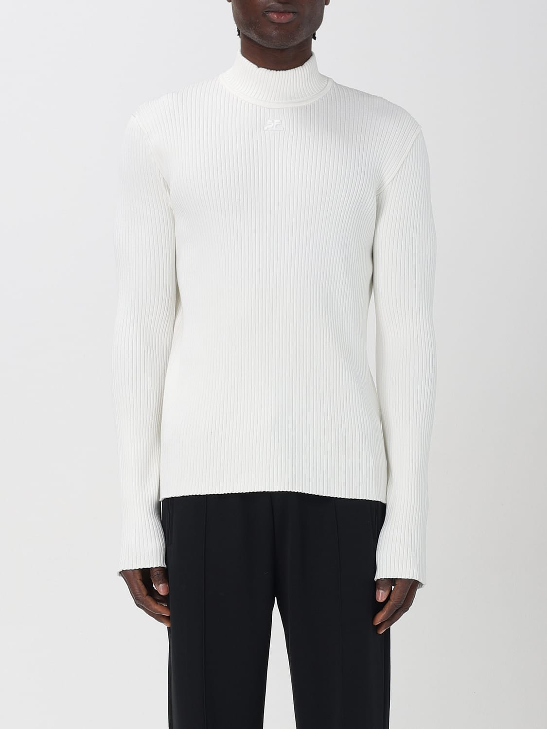 Pull Homme Courrèges En Pure Laine Vierge - Taille M - Occasion Très Bon état (légers Plis)