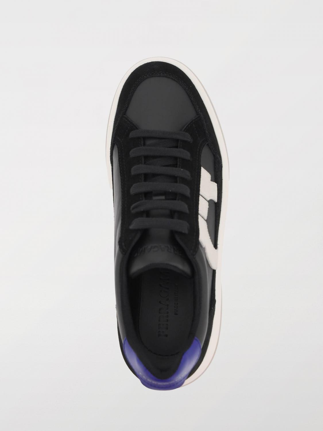 FERRAGAMO: Sneakers men - Black | Ferragamo sneakers 023588