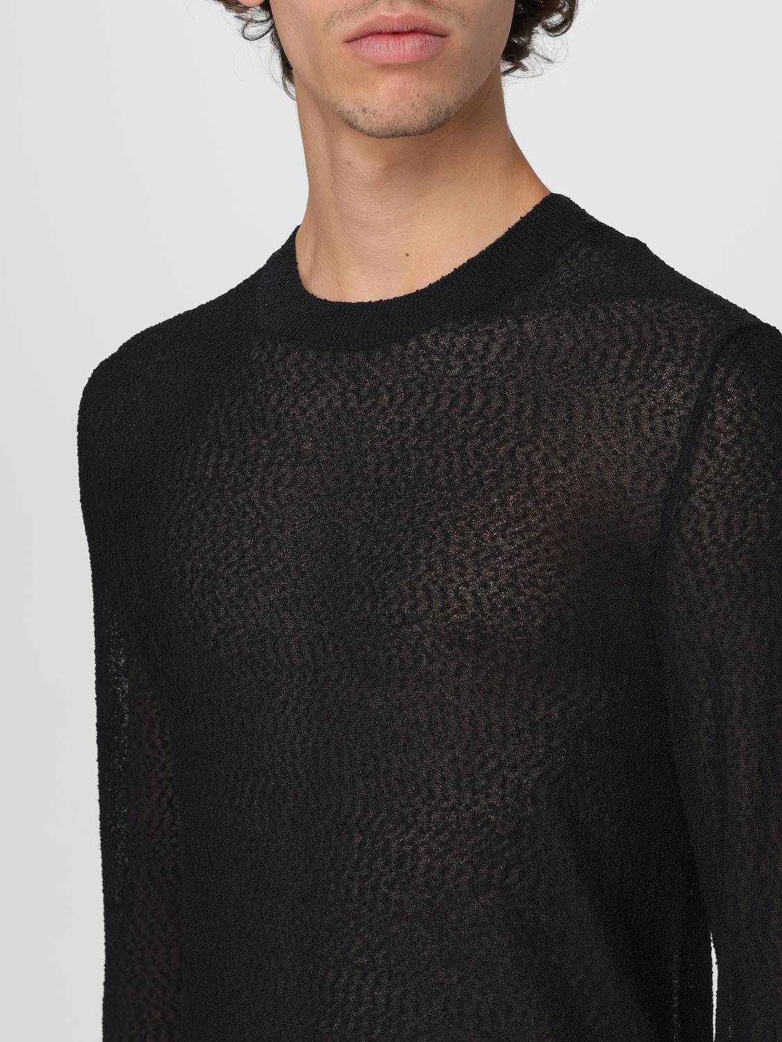 AMI PARIS PULLOVER: Pullover herren Ami Paris, Schwarz - Img 4