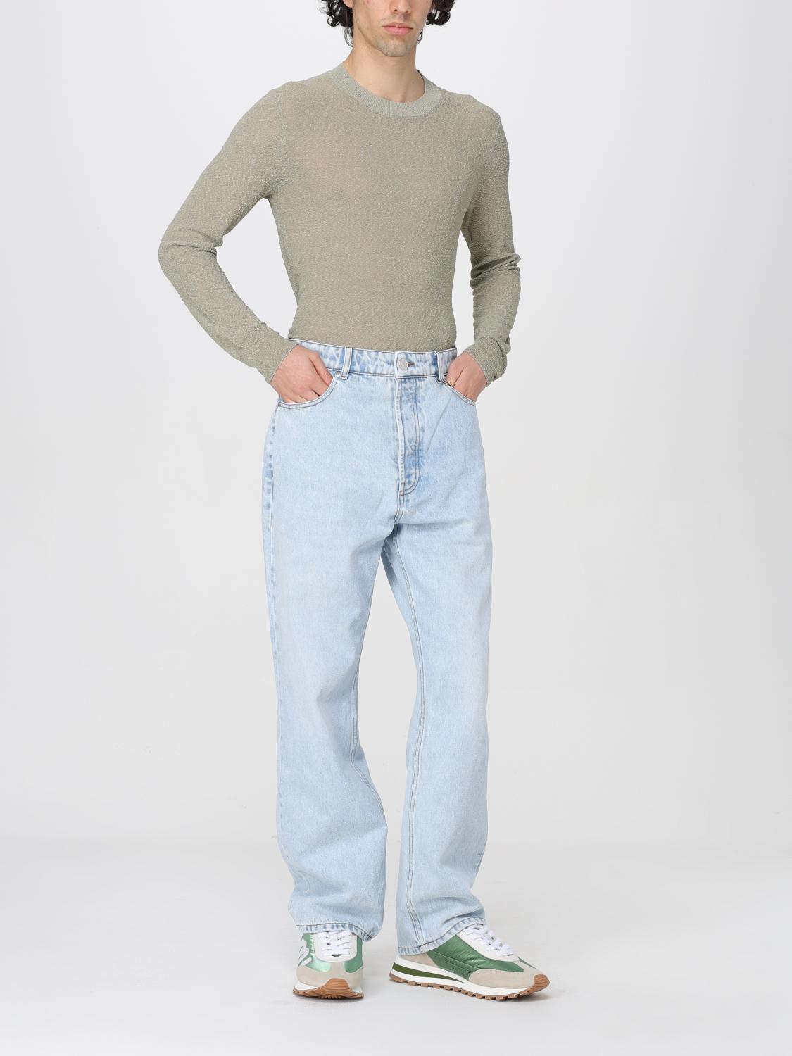 AMI PARIS PULL: Pull homme Ami Paris, Vert Sauge - Img 2