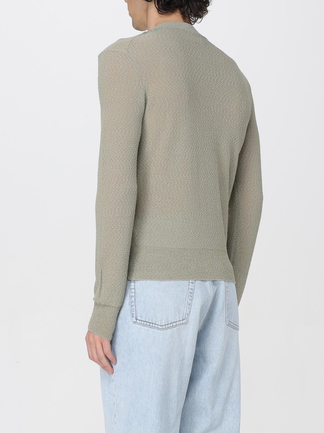 AMI PARIS PULL: Pull homme Ami Paris, Vert Sauge - Img 3