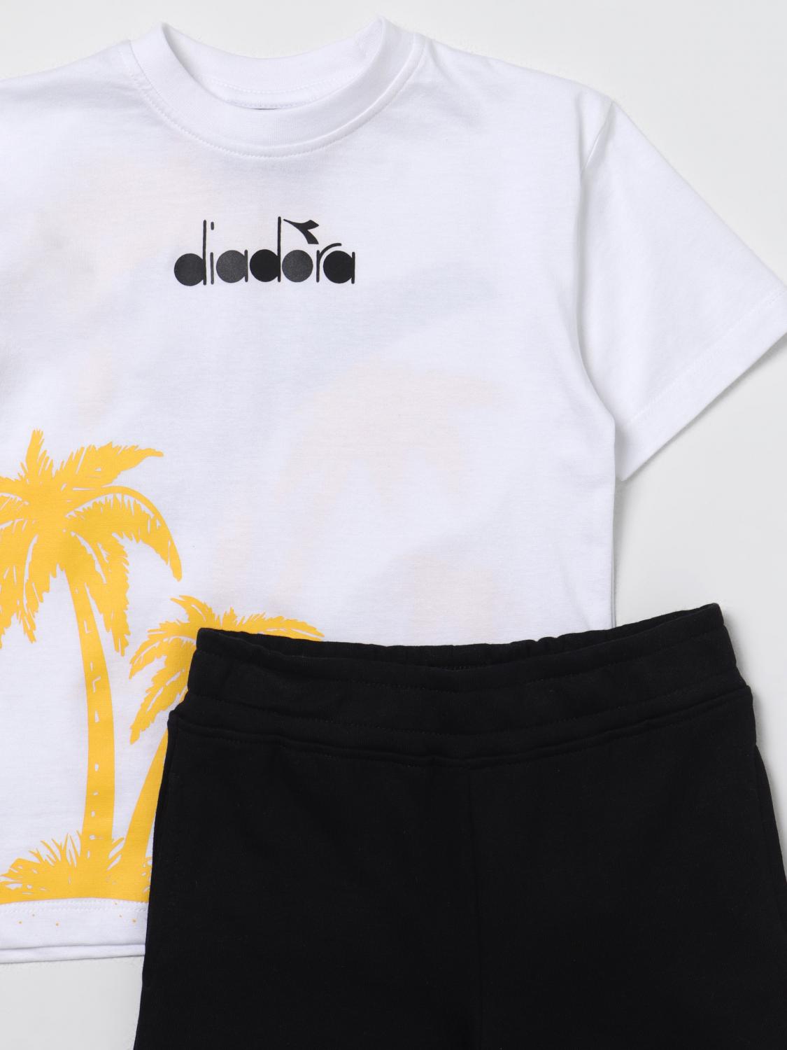 DIADORA CLOTHING SET: Diadora kids t-shirt and shorts set, White - Img 3