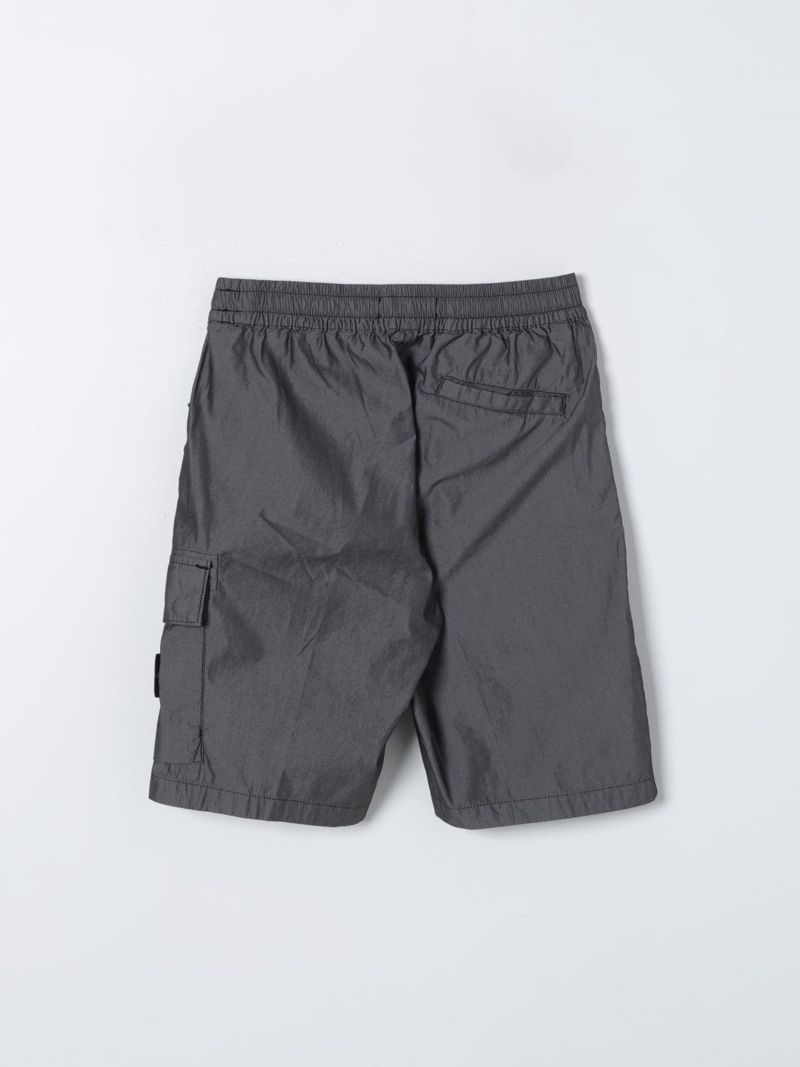 STONE ISLAND JUNIOR SHORTS: Shorts kids Stone Island Junior, Black - Img 2