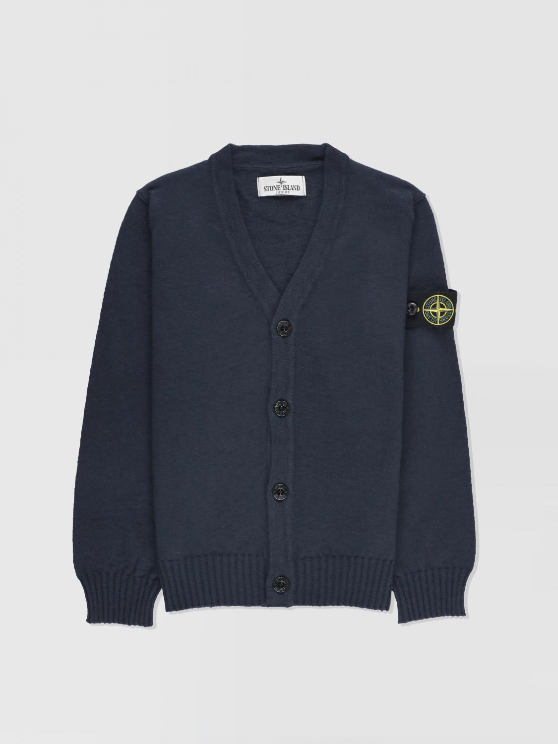 STONE ISLAND JUNIOR 스웨터: 스웨터 남아 Stone Island Junior, 블루 - Img 1