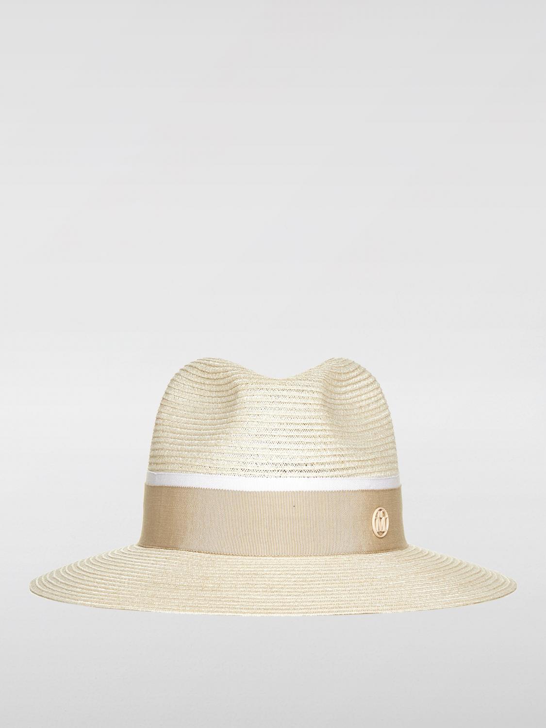 MAISON MICHEL HAT: Hat woman Maison Michel, Beige - Img 1