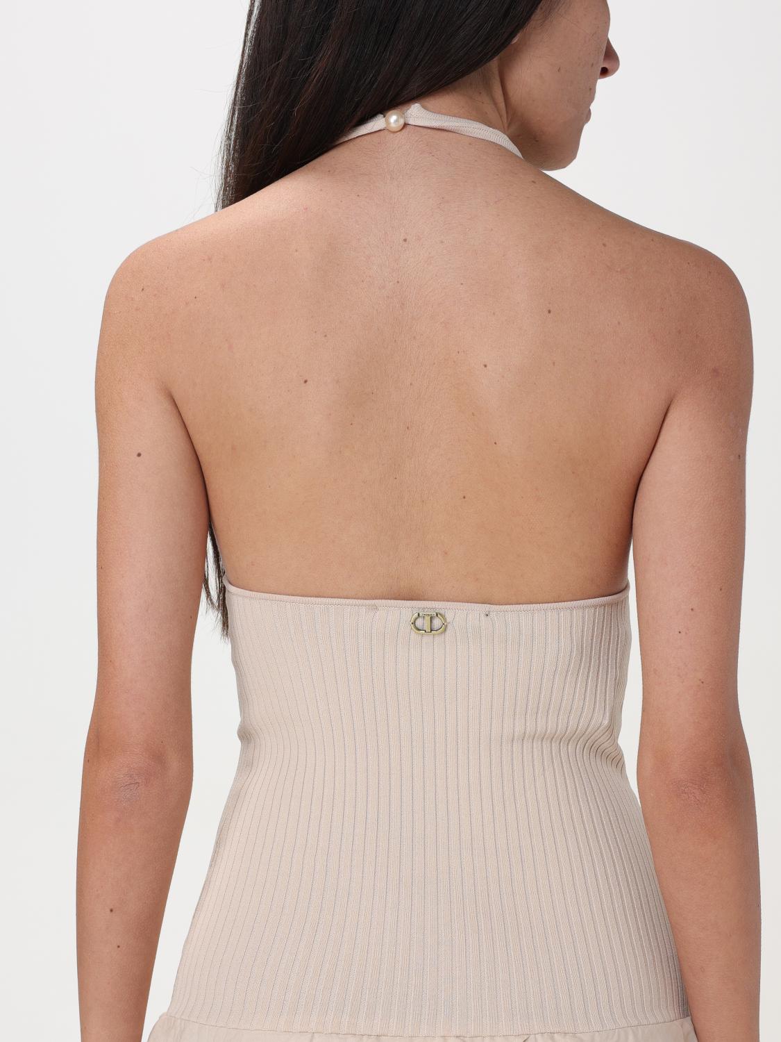 TWINSET ABITO: Abito donna Twinset, Beige - Img 3