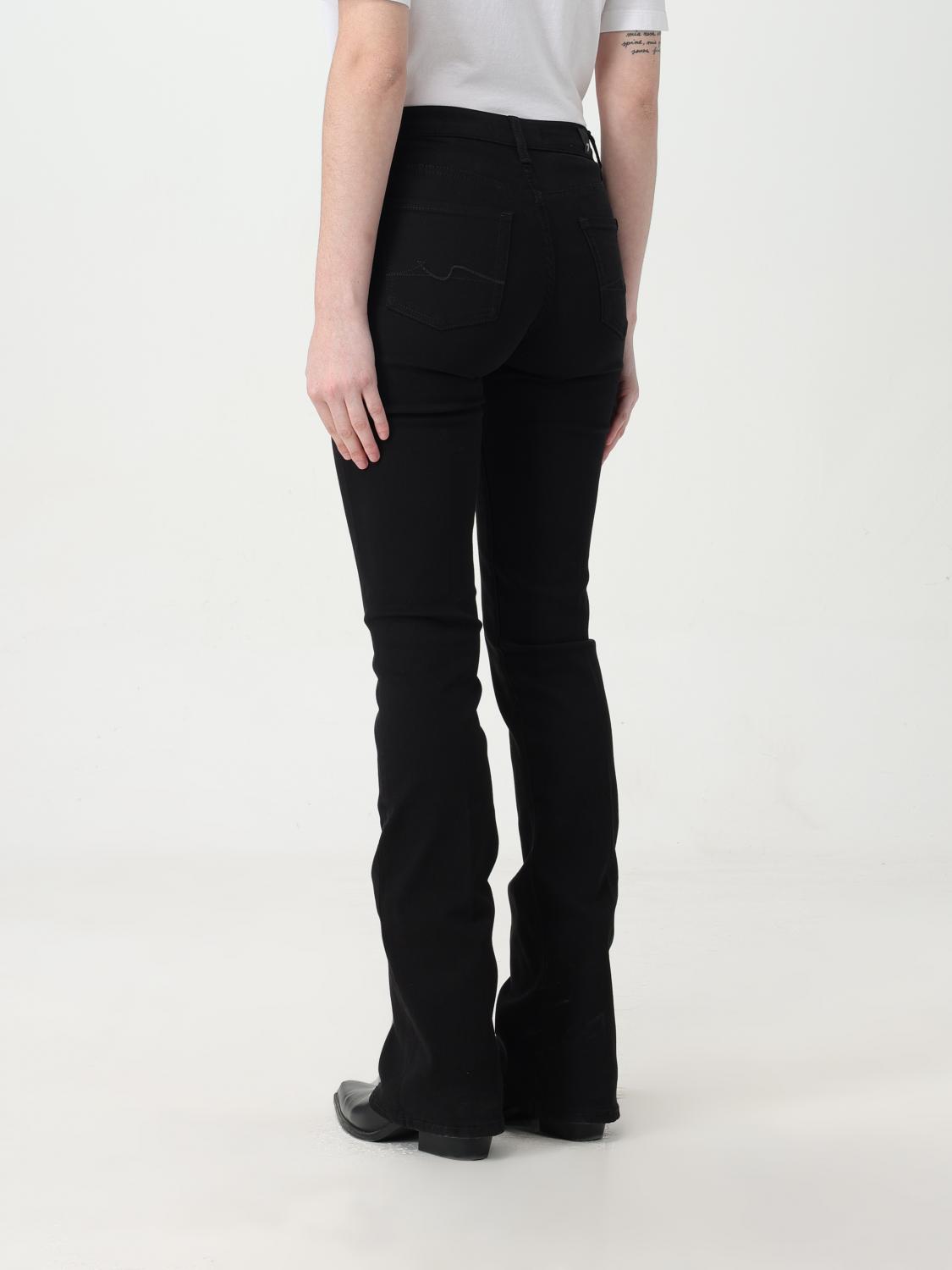 7 FOR ALL MANKIND JEANS: Jeans 7 For All Mankind in denim , Nero - Img 2