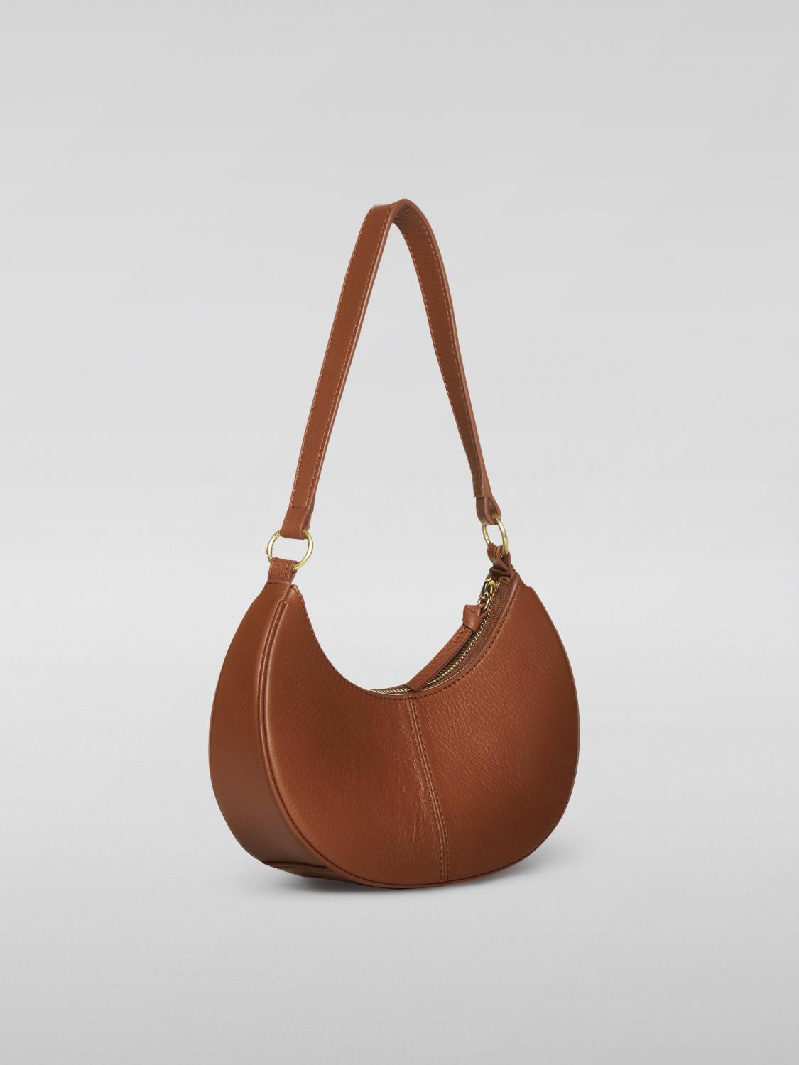 SEE BY CHLOÉ BORSA A SPALLA: Borsa Hana See by Chloé in pelle e camoscio, Marrone - Img 2