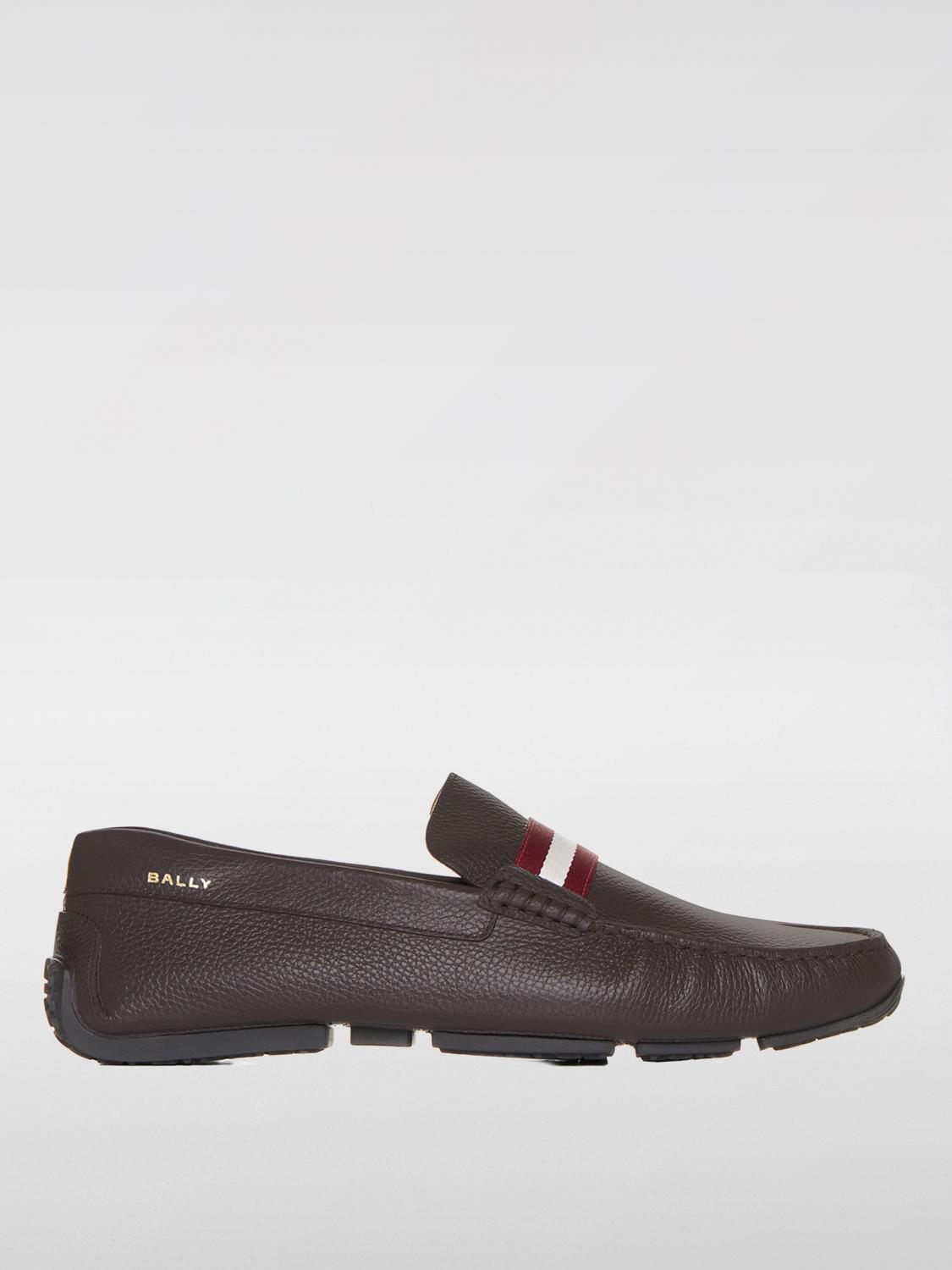 BALLY MOCASSINI: Mocassino Bally in pelle a grana , Ebano - Img 1