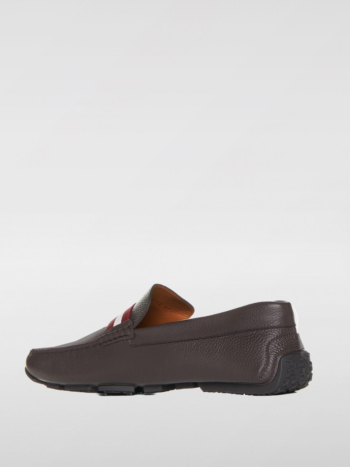 BALLY MOCASSINI: Mocassino Bally in pelle a grana , Ebano - Img 3
