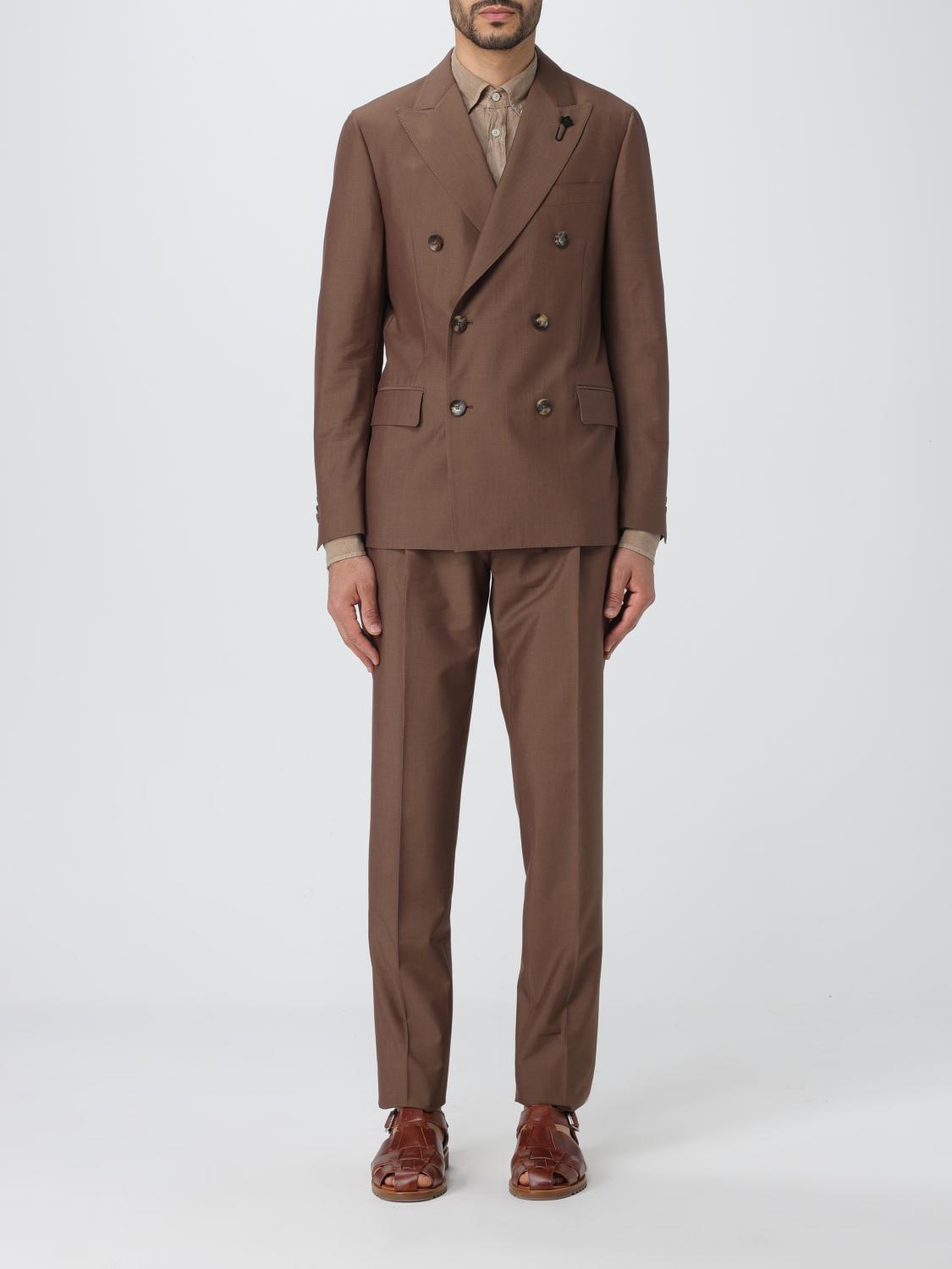 Lardini スーツ メンズ - ブラウン | EQ467AEEQSK62405 | GIGLIO.COM