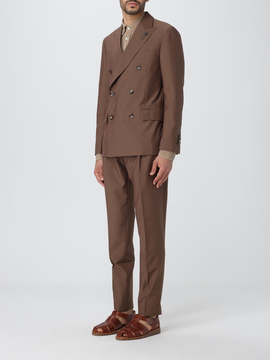 Lardini スーツ メンズ - ブラウン | EQ467AEEQSK62405 | GIGLIO.COM