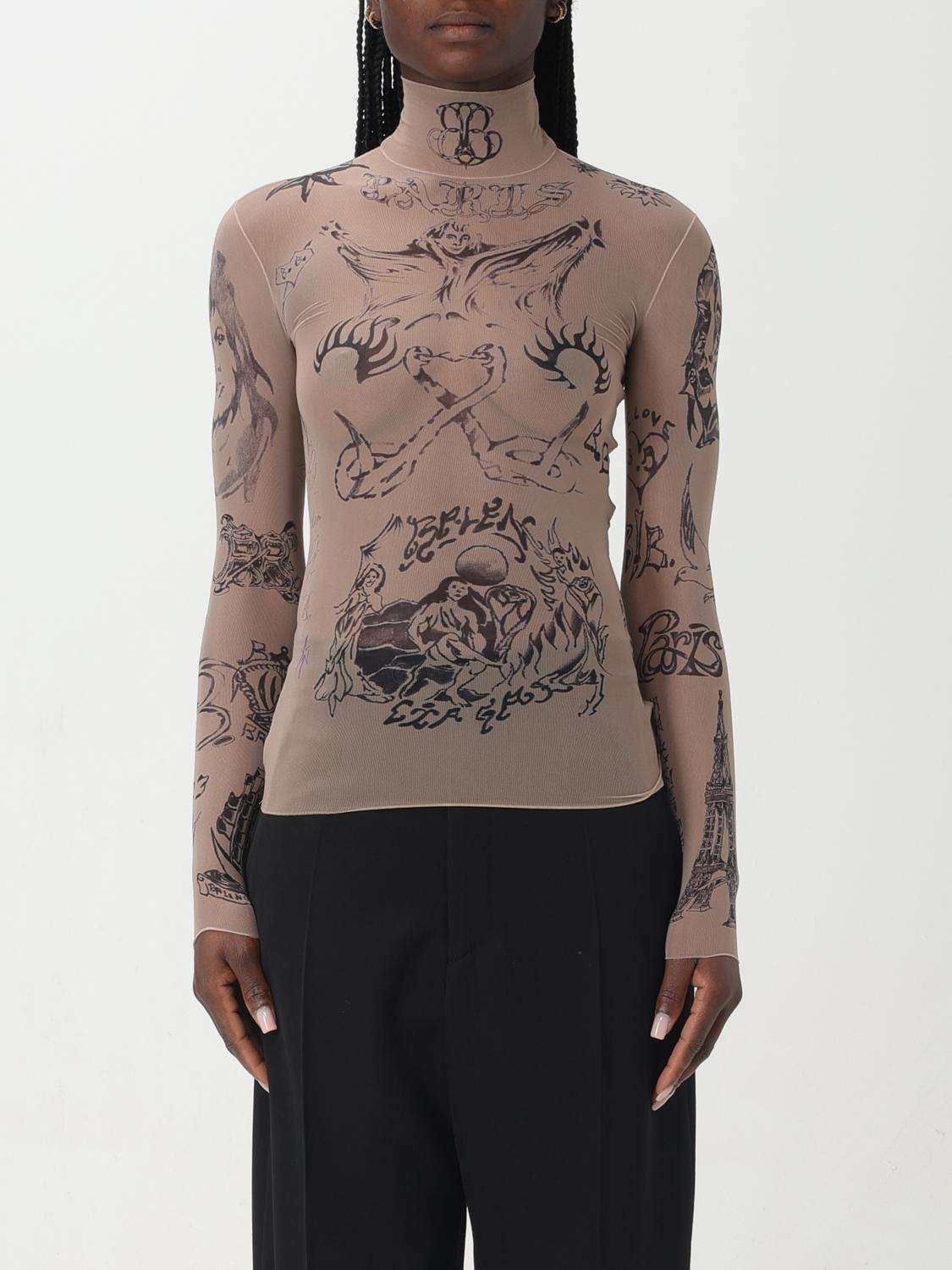 Tシャツ・カットソー BALENCIAGA Women Tops 792843 4E1B5 9500 Beige BALENCIAGA: Top woman - Beige | Balenciaga top 7928434E1B5