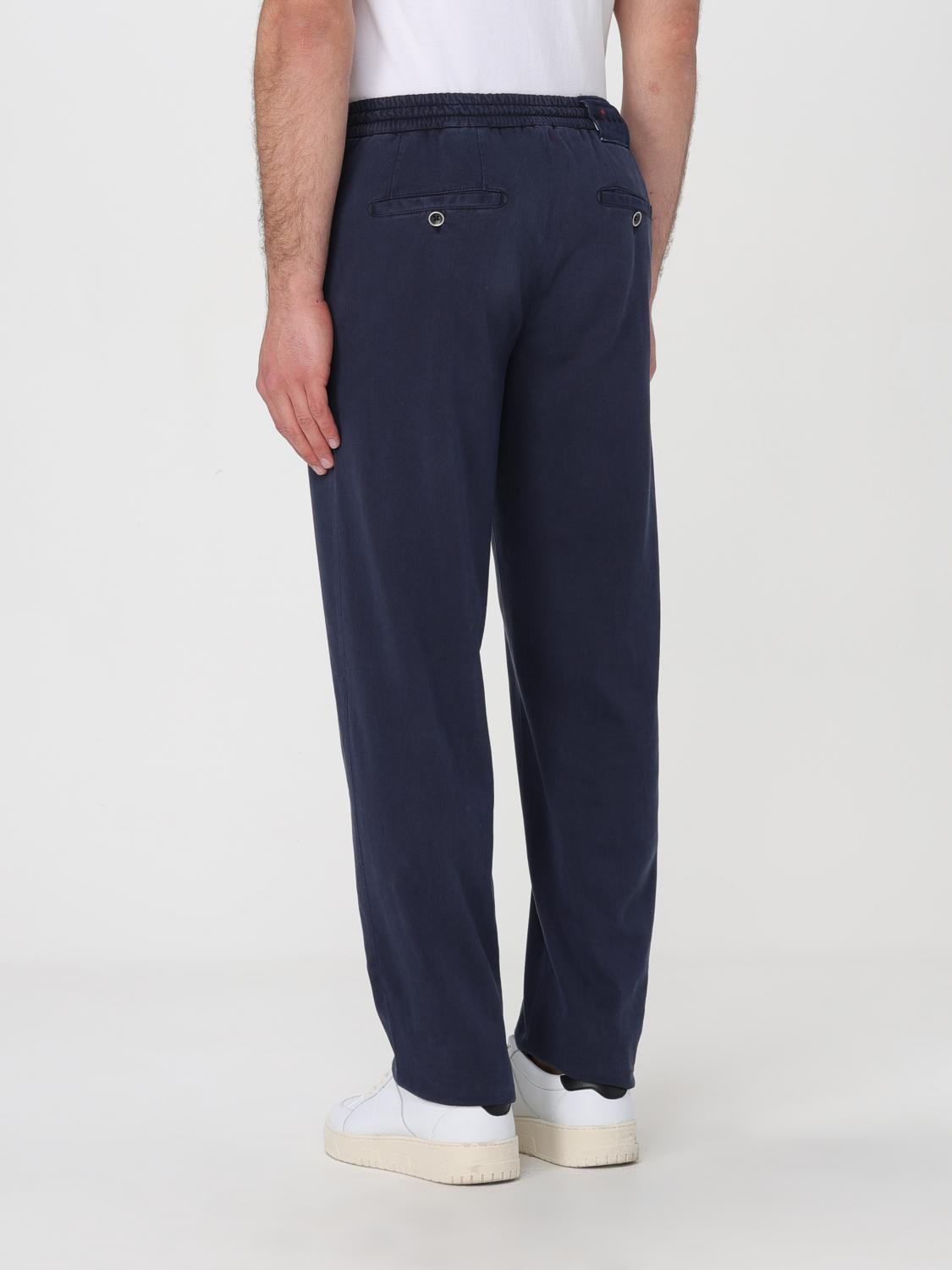 KITON PANTS: Pants men Kiton, Blue - Img 3