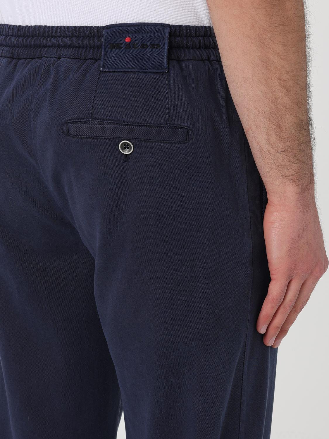 KITON PANTS: Pants men Kiton, Blue - Img 5