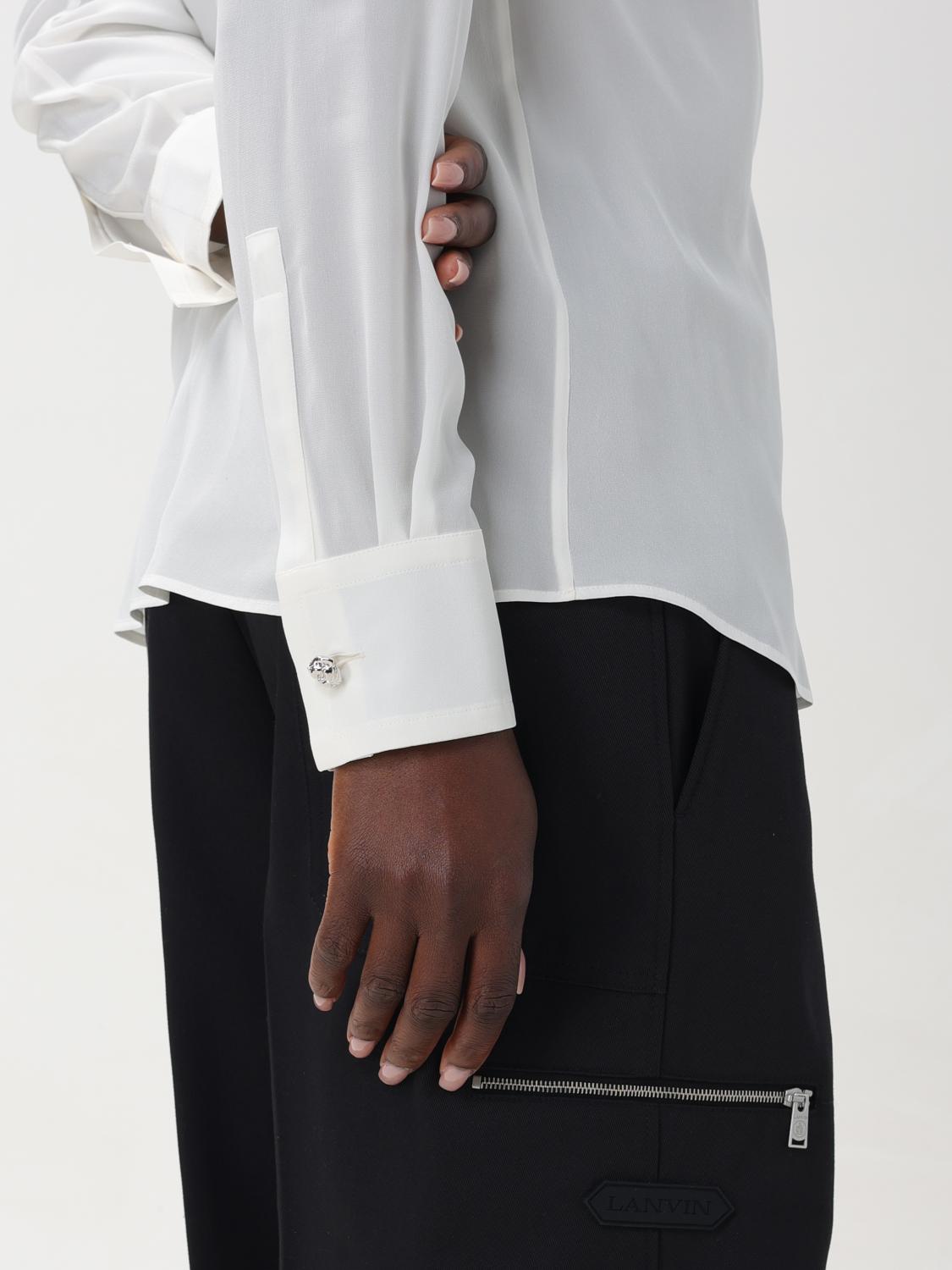 LANVIN CAMICIA: Camicia Lanvin in crepe , Beige - Img 5