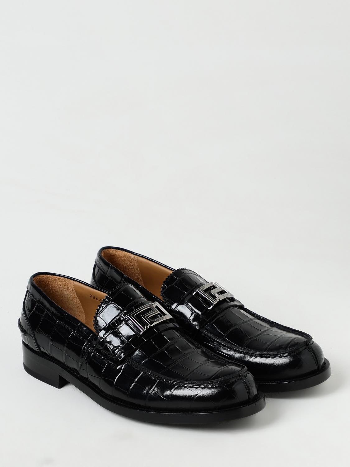 versace dress shoes mens Guanto Leather Loafers, Male, Black, 42.5 This pair is accented by 3D Medusa hardware and is set on an ultra Versace Men's Maverick Leather Derby