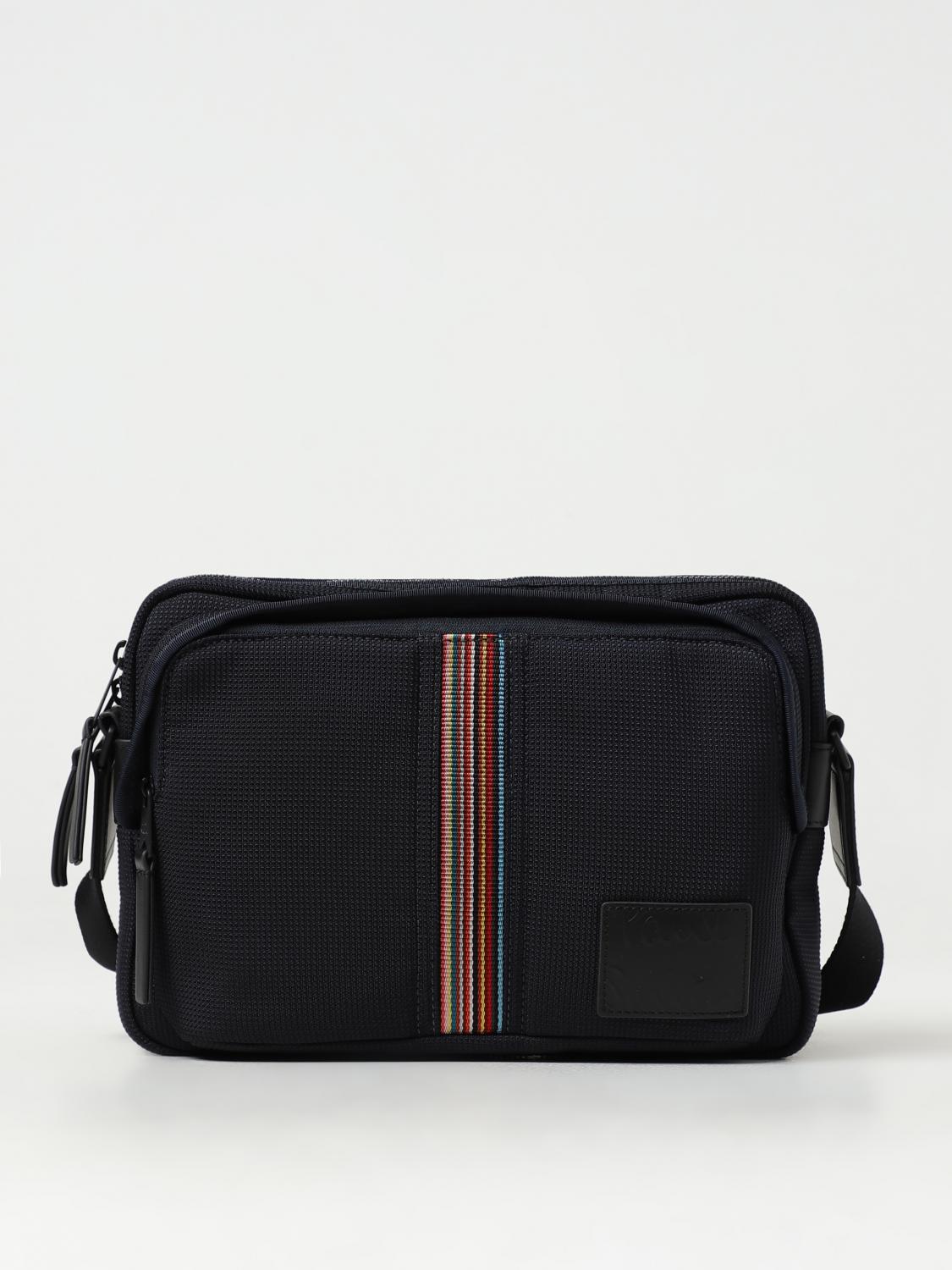 Paul Smith nylon × leather shoulder bag Paul Smith Shoulder bag men - Blue | M1A7468ACMULT | GIGLIO.COM