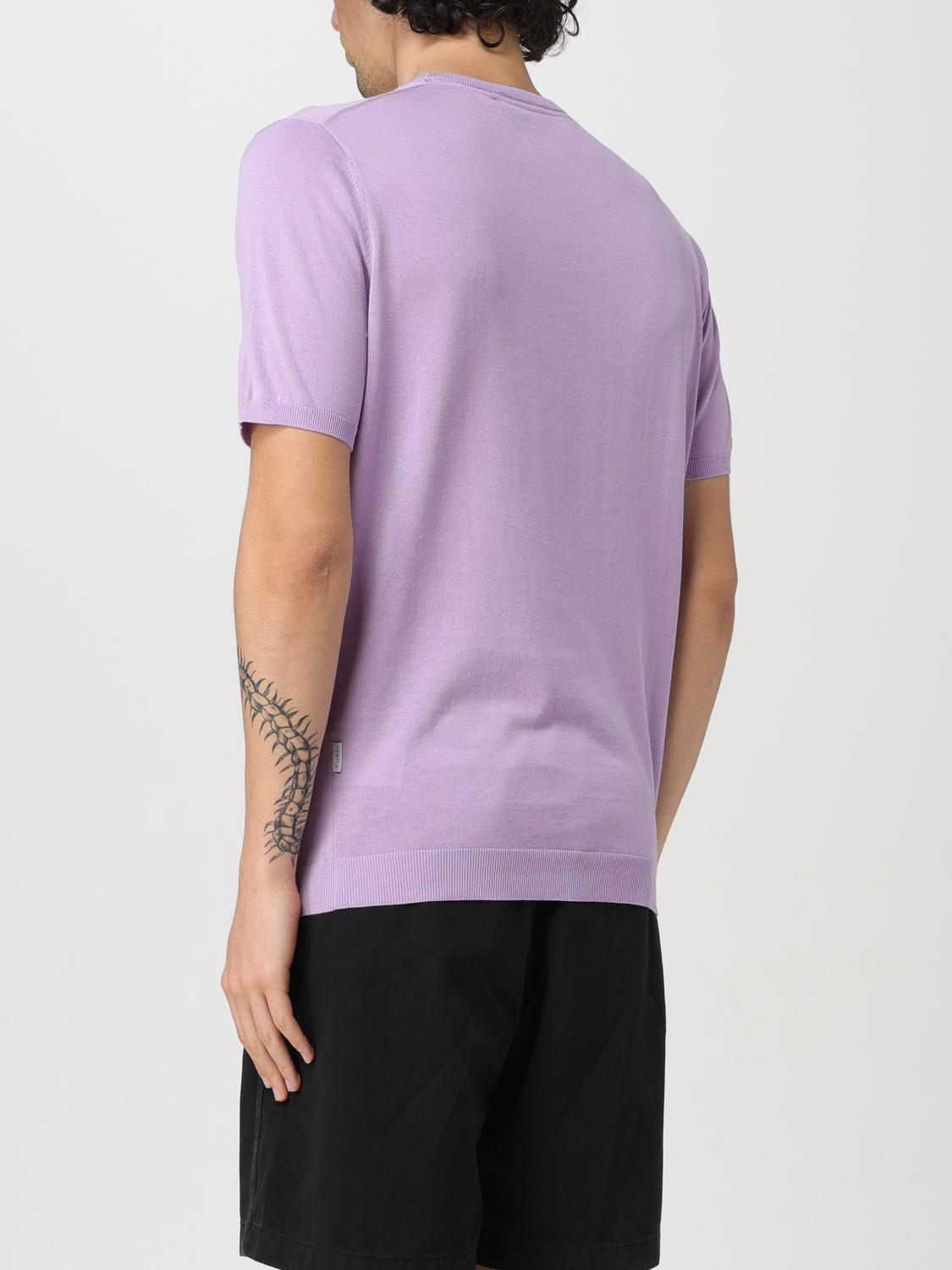 PEOPLE OF SHIBUYA T-SHIRT: Pullover herren People Of Shibuya, Lila - Img 2