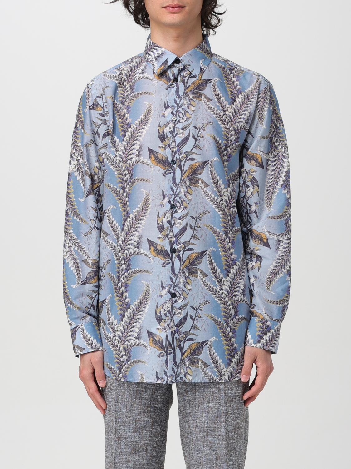 ETRO CAMISA: Camisa hombre Etro, Azul Oscuro - Img 1