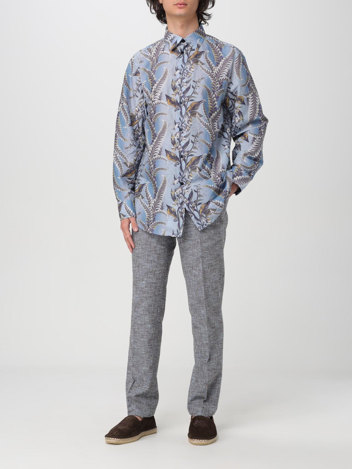 ETRO CAMISA: Camisa hombre Etro, Azul Oscuro - Img 2
