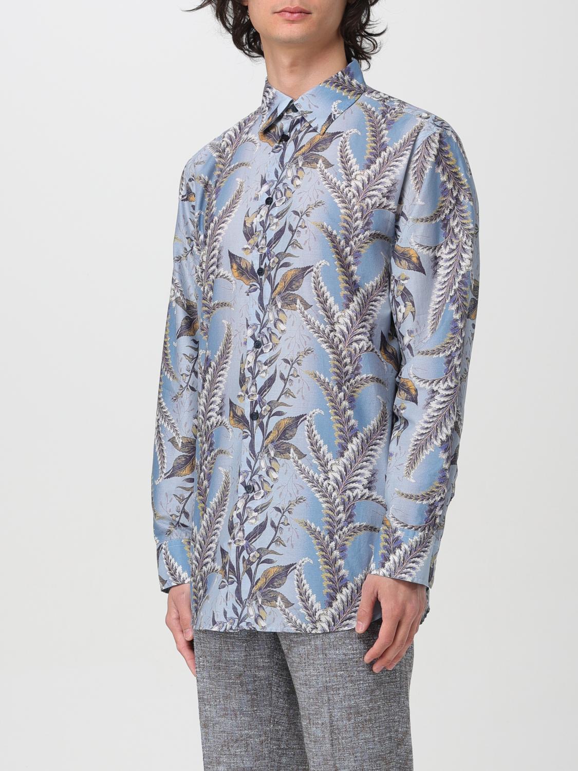 ETRO CAMISA: Camisa hombre Etro, Azul Oscuro - Img 4