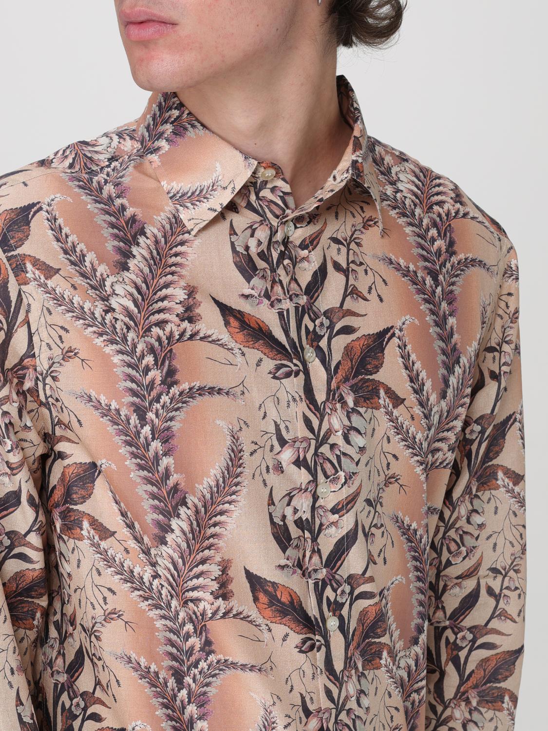 ETRO CAMICIA: Camicia Etro in popeline con motivo floreale , Rosa - Img 5