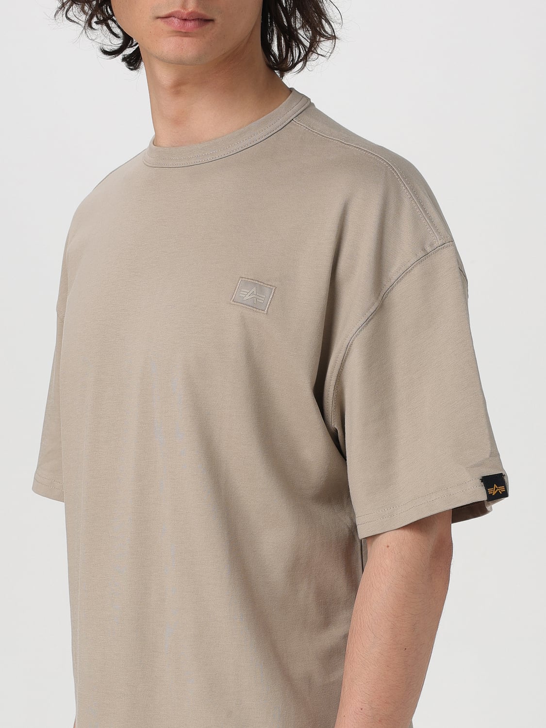 ALPHA INDUSTRIES CAMISETA: Camiseta hombre Alpha Industries, Arena - Img 3