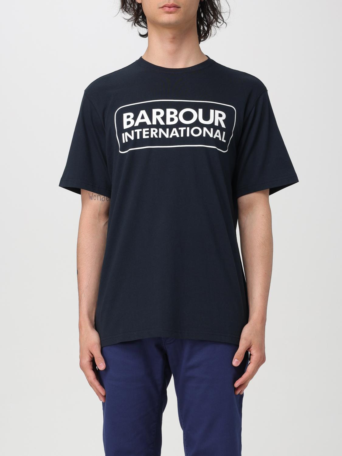 バブアー メンズ 半袖Tシャツ MTS1180NY39 BARBOUR：Tシャツ メンズ - ブルー | GIGLIO.COMオンラインの