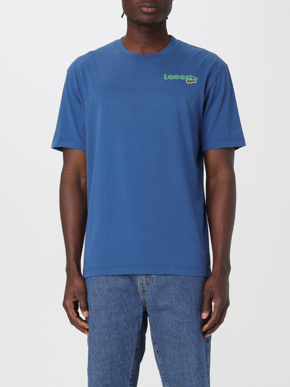 LACOSTE T-SHIRT: T-shirt men Lacoste, Blue - Img 1