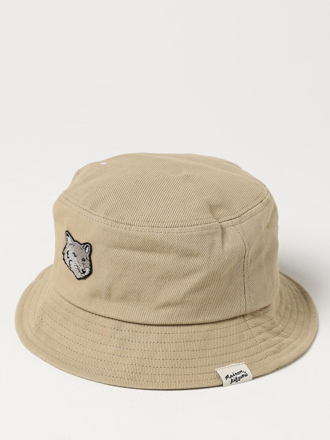 MAISON KITSUNÉ GORRO: Gorro hombre Maison KitsunÉ, Beige - Img 1