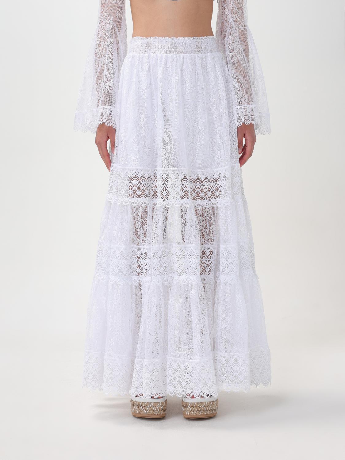 CHARO RUIZ FALDA: Falda mujer Charo Ruiz Ibiza, Blanco - Img 1