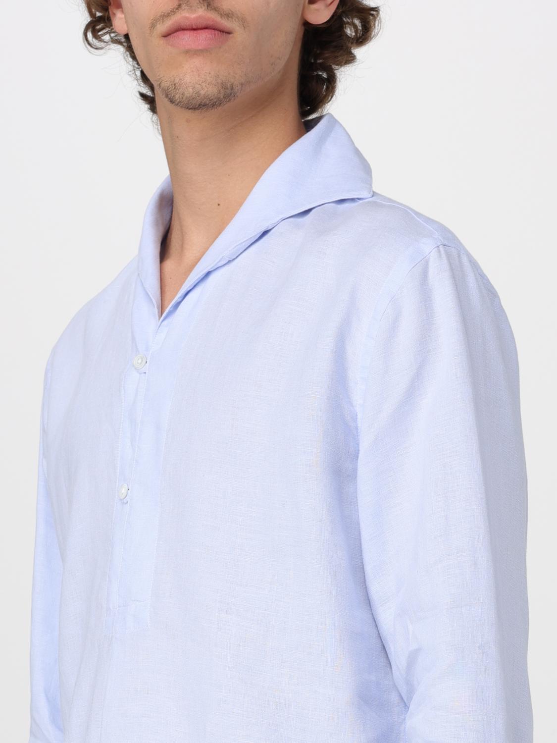 DOPPIAA CAMISA: Camisa hombre Doppiaa, Azul Oscuro - Img 3